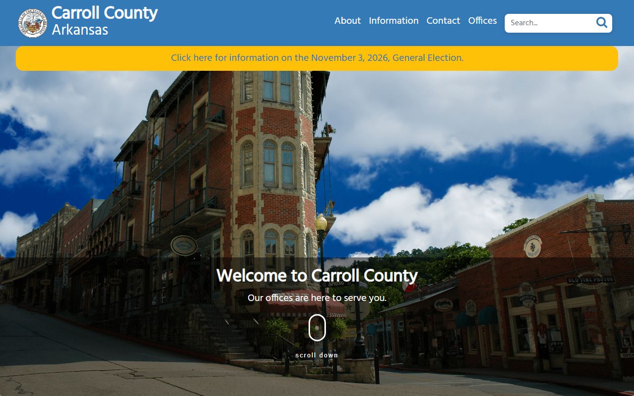 Carroll County government - divorce decree and courthouse locations